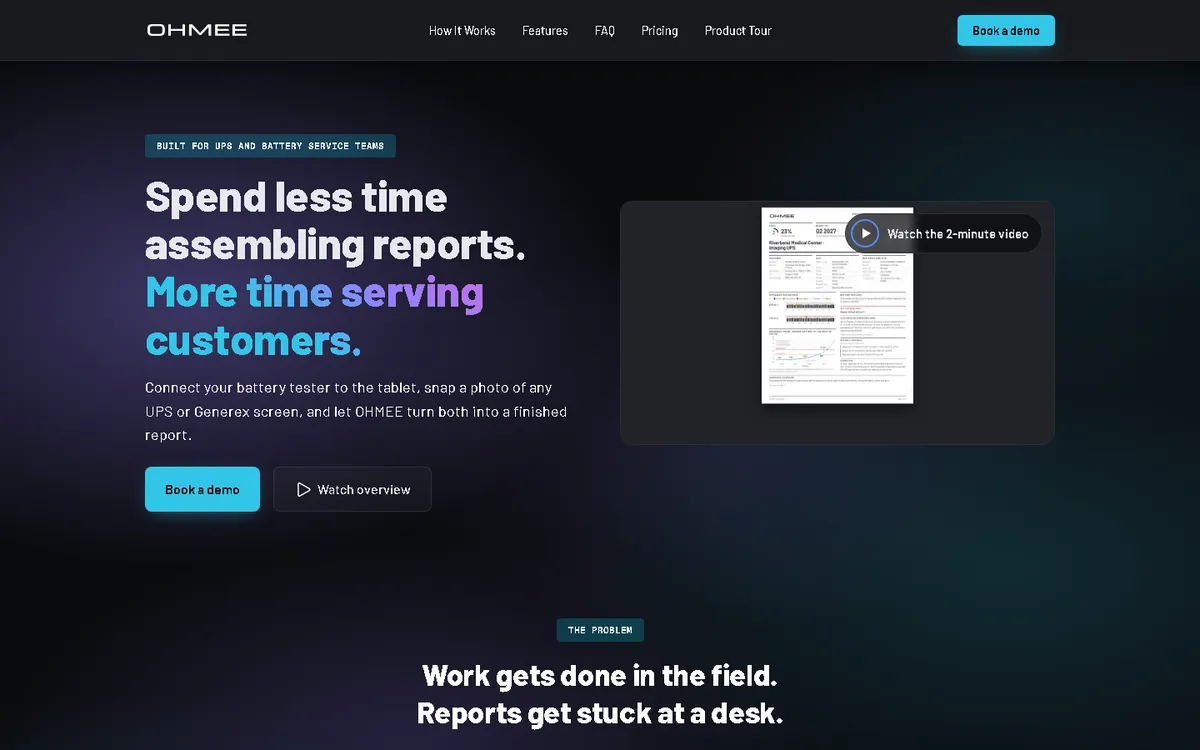 ohmee.app marketing site